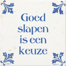 Goed slapen is een keuze - 3 keer bekeken