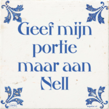 Geef mijn portie maar aan Nell - 1 keer bekeken