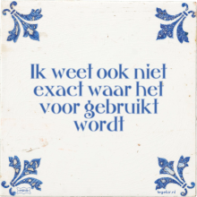 Ik weet ook niet exact waar het voor gebruikt wordt - 6 keer bekeken