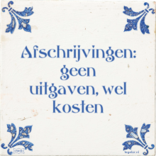 Afschrijvingen: geen uitgaven, wel kosten - 1 keer bekeken