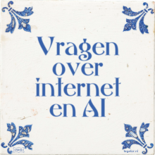 Vragen over internet en AI - 1 keer bekeken
