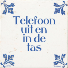 Telefoon uit en in de tas - 8 keer bekeken