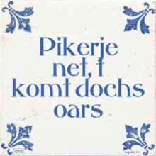 Pikerje net, t komt dochs oars - 8 keer bekeken