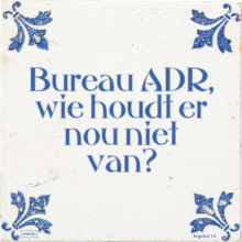 Bureau ADR, wie houdt er nou niet van? - 1 keer bekeken
