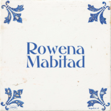 Rowena Mabitad - 8 keer bekeken