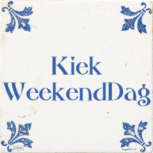 Kiek WeekendDag - 5 keer bekeken