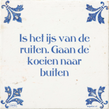 Is het ijs van de ruiten. Gaan de koeien naar buiten - 5 keer bekeken