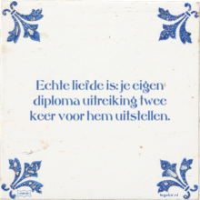 Echte liefde is: je eigen diploma uitreiking twee keer voor hem uitstellen. - 2 keer bekeken