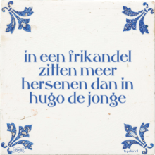 in een frikandel zitten meer hersenen dan in hugo de jonge - 1 keer bekeken