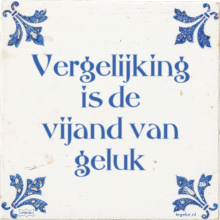 Vergelijking is de vijand van geluk - 5 keer bekeken