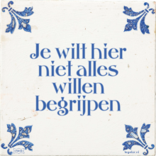 Je wilt hier niet alles willen begrijpen - 2 keer bekeken