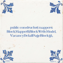 public constructor( mappers: BlockMapperlt;BlockWriteModel, VacancyDetailPageBlockgt;, - 3 keer bekeken