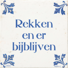 Rekken en er bijblijven - 2 keer bekeken