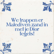We trappen er Malediven zand in met je Dior tegels! - 3 keer bekeken
