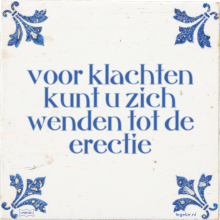 voor klachten kunt u zich wenden tot de erectie - 7 keer bekeken