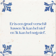 Er is een groot verschil tussen 'ik kan het niet' en 'ik kan het nog niet'. - 3 keer bekeken