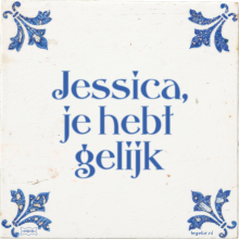 Jessica, je hebt gelijk - 2 keer bekeken