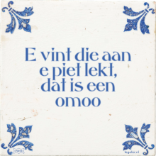 E vint die aan e piet lekt, dat is een omoo - 4 keer bekeken