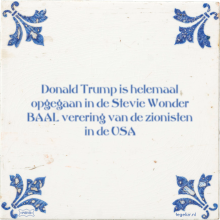 Donald Trump is helemaal opgegaan in de Stevie Wonder BAAL verering van de zionisten in de - 1 keer bekeken