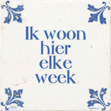 Ik woon hier elke week - 1 keer bekeken