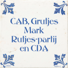 CAB, Grutjes Mark Rutjes-partij en CDA - 2 keer bekeken