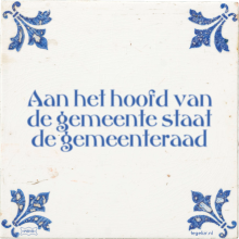 Aan het hoofd van de gemeente staat de gemeenteraad - 1 keer bekeken