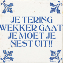 JE TERING WEKKER GAAT, JE MOET JE NEST UIT!! - 1 keer bekeken
