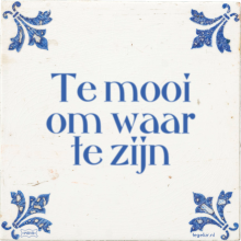 Te mooi om waar te zijn - 10 keer bekeken