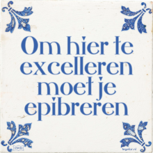 Om hier te excelleren moet je epibreren - 1 keer bekeken