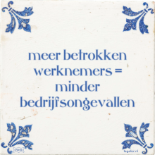 meer betrokken werknemers = minder bedrijfsongevallen - 1 keer bekeken