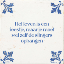 Het leven is een feestje, maar je moet wel zelf de slingers ophangen - 4 keer bekeken