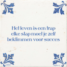 Het leven is een trap elke stap moet je zelf beklimmen voor succes - 3 keer bekeken