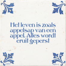 Het leven is zoals appelsap van een appel. Alles wordt eruit geperst - 3 keer bekeken