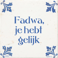 Fadwa, je hebt gelijk - 3 keer bekeken