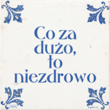 Co za dużo, to niezdrowo - 1 keer bekeken