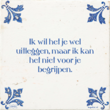 Ik wil het je wel uitleggen, maar ik kan het niet voor je begrijpen. - 1 keer bekeken