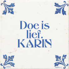 Doe is lief. KARIN - 33 keer bekeken