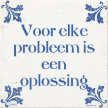 Voor elke probleem is een oplossing - 5 keer bekeken