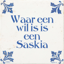 Waar een wil is is een Saskia - 19 keer bekeken
