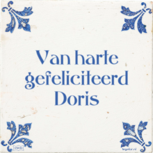 Van harte gefeliciteerd Doris - 7 keer bekeken