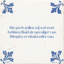 Die pech zullen wij wel weer hebben: Bakt de opvolger van Dimphy er straks niks van. - 2 keer bekeken
