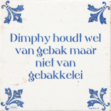 Dimphy houdt wel van gebak maar niet van gebakkelei - 3 keer bekeken