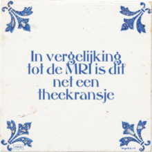 In vergelijking tot de MRI is dit net een theekransje - 22 keer bekeken