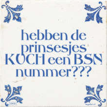 hebben de prinsesjes KUCH een BSN nummer??? - 18 keer bekeken