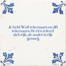 Je hebt Watt rekenaars en dB rekenaars. De één rekent zich rijk, de ander is rijk genoeg - 30 keer bekeken