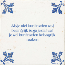 Als je niet kunt meten wat belangrijk is, ga je dat wat je wel kunt meten belangrijk maken - 2 keer bekeken