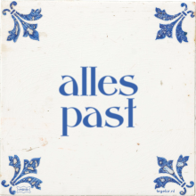 alles past - 1 keer bekeken