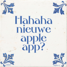Hahaha nieuwe apple app? - 1 keer bekeken