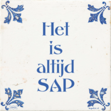 Het is altijd SAP - 1 keer bekeken