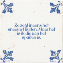 Ze zegt ineens het sneeuwt buiten. Maar het is ik die aan het spuiten is. - 7 keer bekeken
